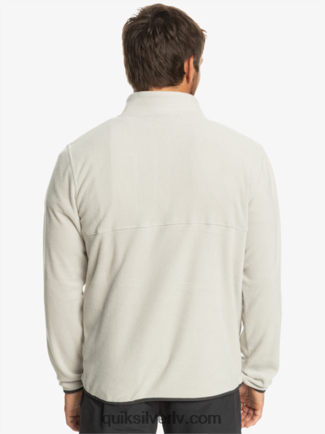 vīriešiem Quiksilver nav galamērķa snap flīsa džemperis pelēka violeta 88064R1039