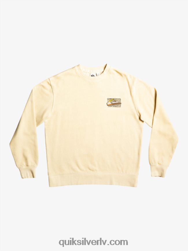 vīriešiem Quiksilver neona plātņu sporta krekls bērzs 88064R1056