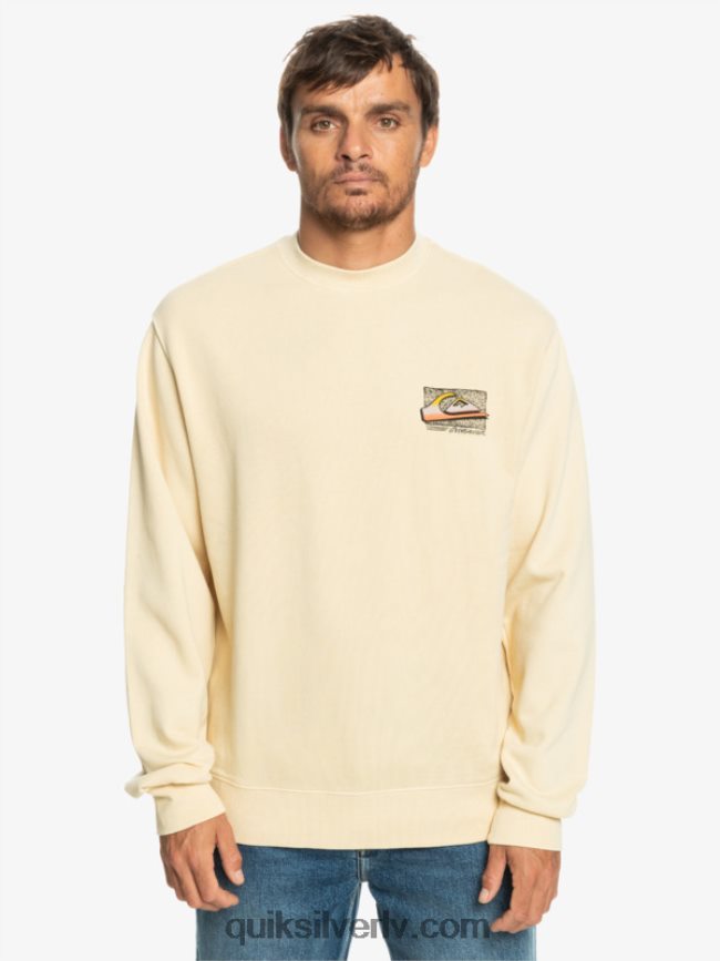 vīriešiem Quiksilver neona plātņu sporta krekls bērzs 88064R1056