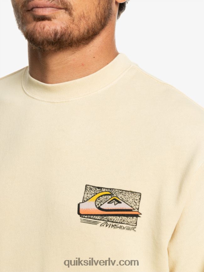 vīriešiem Quiksilver neona plātņu sporta krekls bērzs 88064R1056
