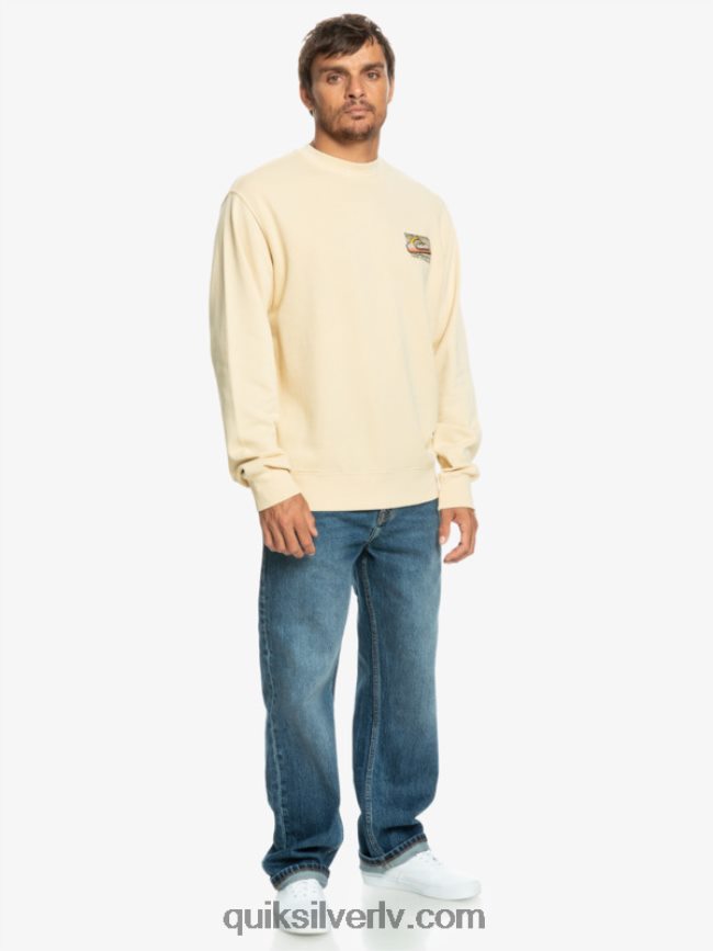 vīriešiem Quiksilver neona plātņu sporta krekls bērzs 88064R1056