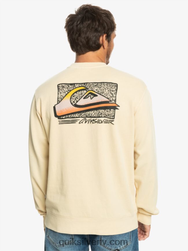 vīriešiem Quiksilver neona plātņu sporta krekls bērzs 88064R1056