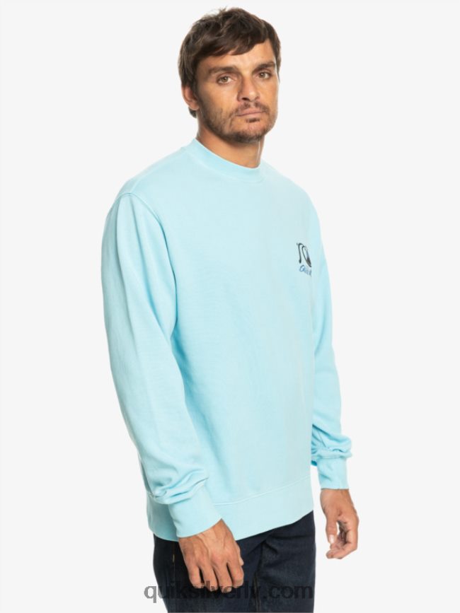 vīriešiem Quiksilver neona plātņu sporta krekls debesu zils 88064R1057