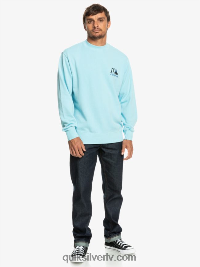 vīriešiem Quiksilver neona plātņu sporta krekls debesu zils 88064R1057