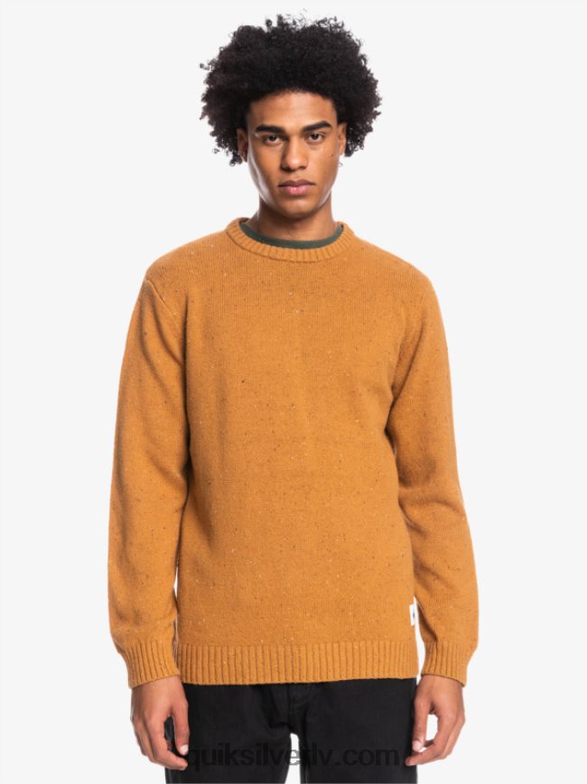 vīriešiem Quiksilver neppy džemperis brūnais cukurs 88064R1826