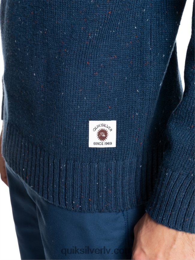 vīriešiem Quiksilver neppy džemperis zīmotnes zilā krāsā 88064R1827