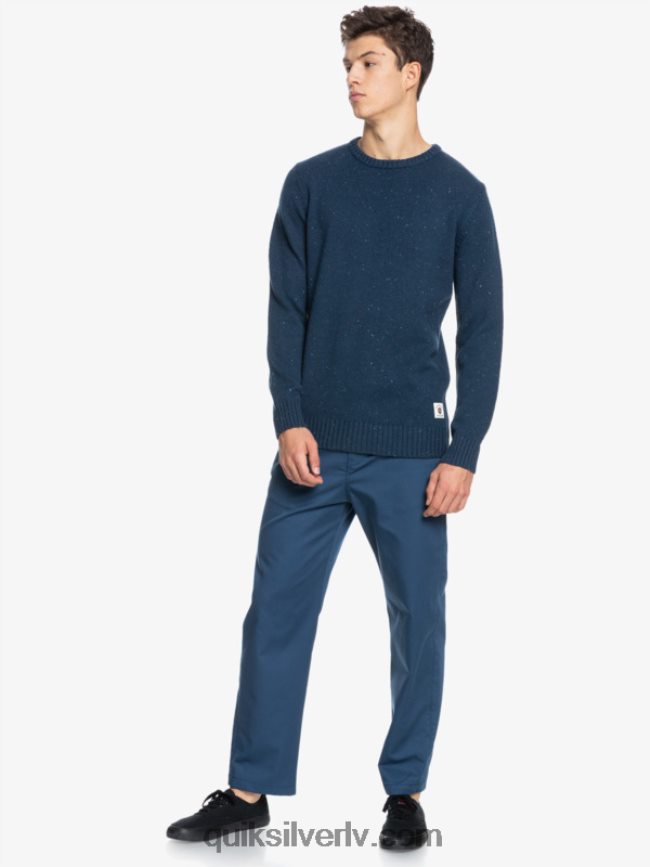 vīriešiem Quiksilver neppy džemperis zīmotnes zilā krāsā 88064R1827