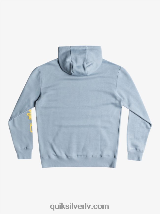 vīriešiem Quiksilver omni logo kapuces flīsa tops melns 88064R1090