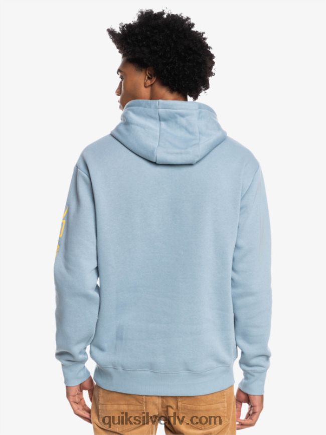 vīriešiem Quiksilver omni logo kapuces flīsa tops melns 88064R1090