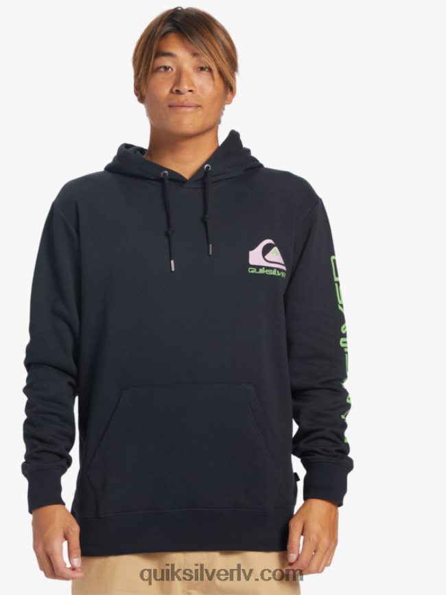 vīriešiem Quiksilver omni logo kapuci melns 88064R641