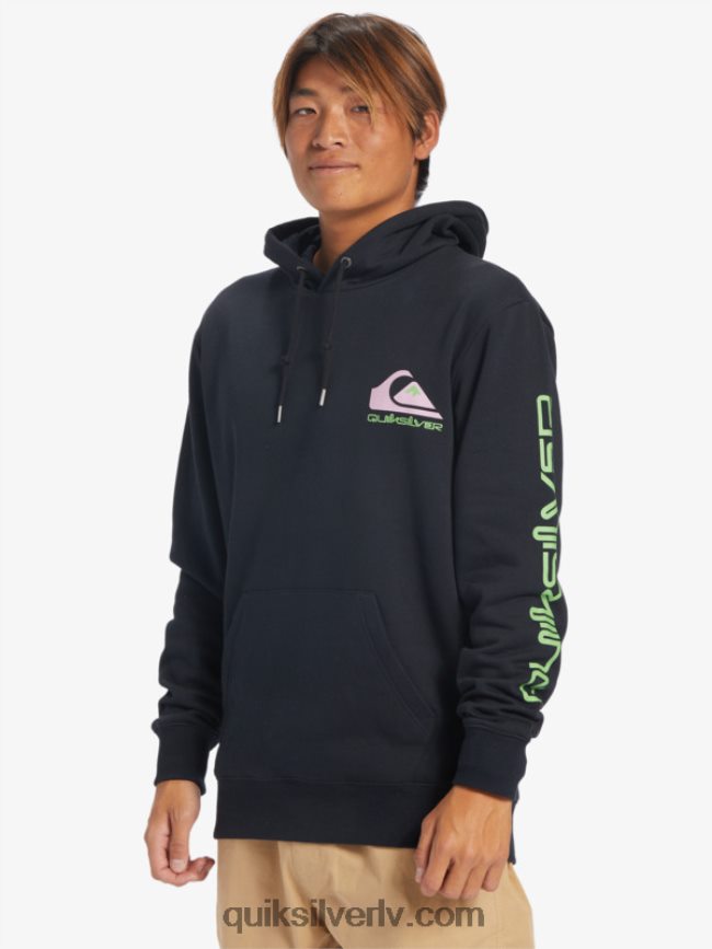 vīriešiem Quiksilver omni logo kapuci melns 88064R641