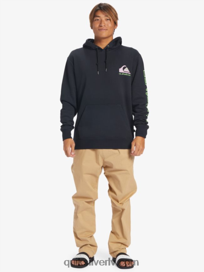 vīriešiem Quiksilver omni logo kapuci melns 88064R641