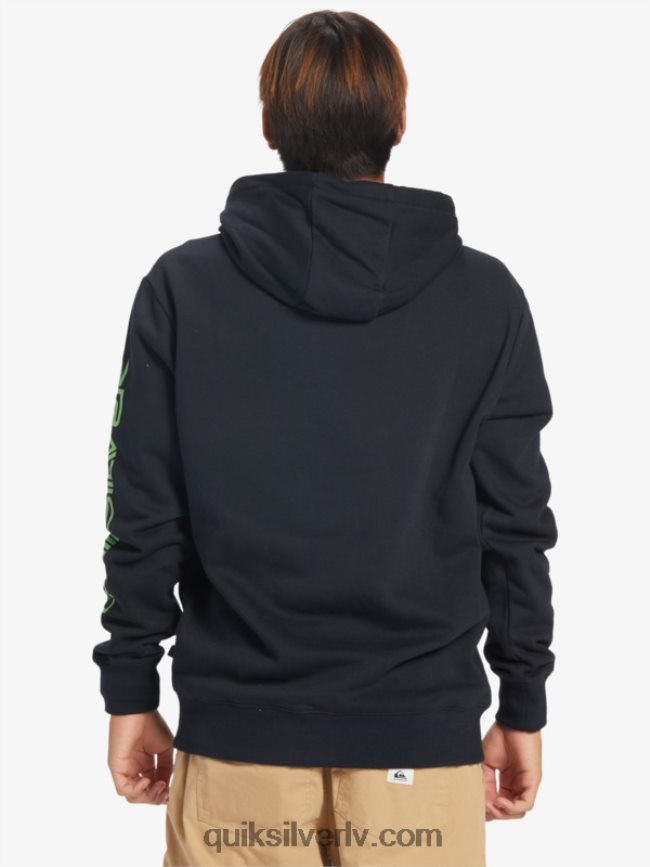 vīriešiem Quiksilver omni logo kapuci melns 88064R641