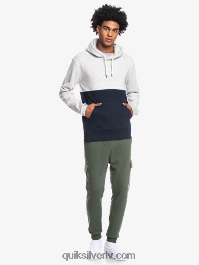 vīriešiem Quiksilver reljefs kapuci gaiši pelēki virši 88064R1682