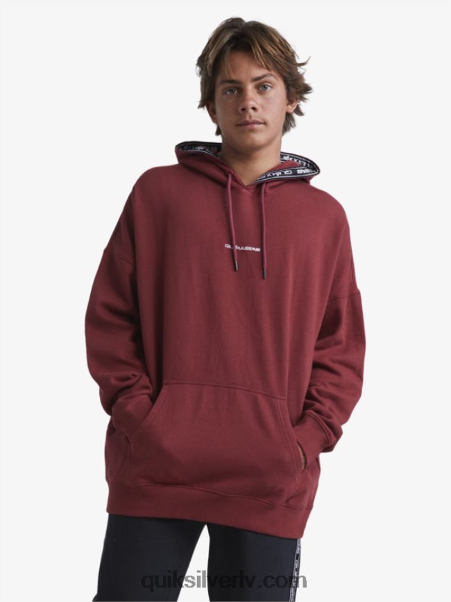 vīriešiem Quiksilver x Stab jaka ar kapuci rubīna vīns 88064R1804
