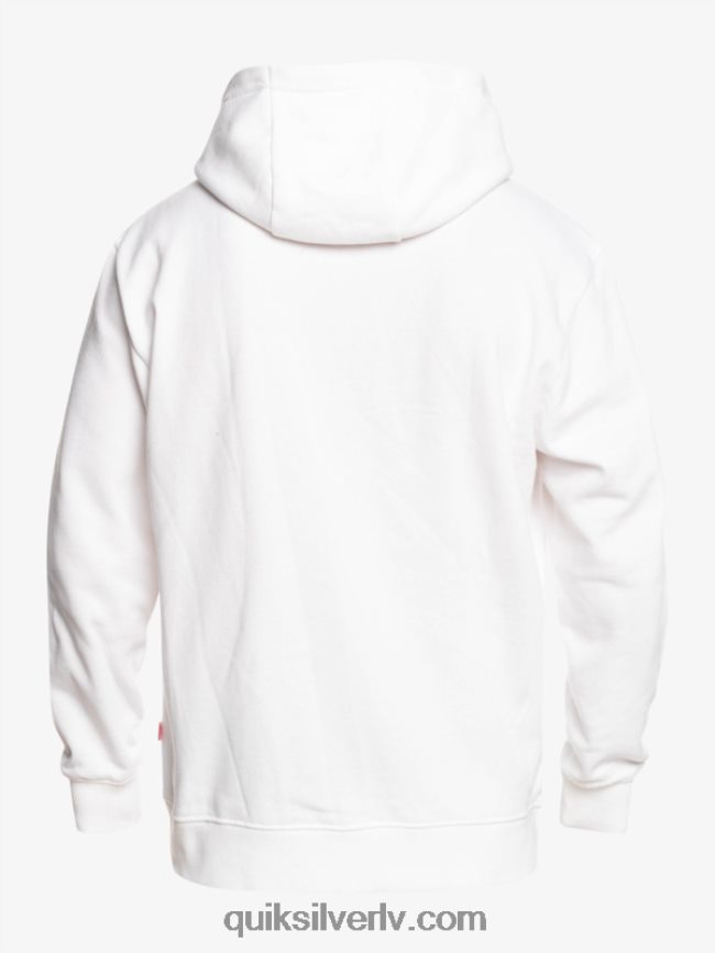 vīriešiem Quiksilver x Stranger lietas oficiālā logotipa kapuci balts 88064R1807