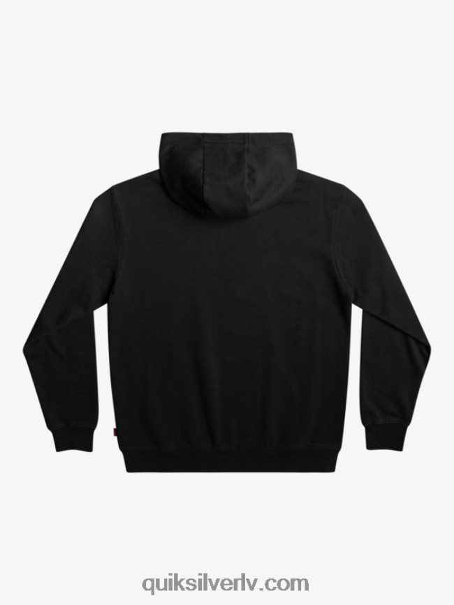 vīriešiem Quiksilver x Stranger lietas oficiālā logotipa kapuci melns 88064R1806