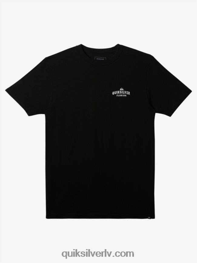 vīriešiem Quiksilver Floridas piekrastes t-krekls melns 88064R235