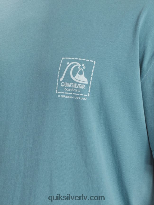vīriešiem Quiksilver Gregg kaplan tukšs audekla t-krekls Bretaņas zilā 88064R1375