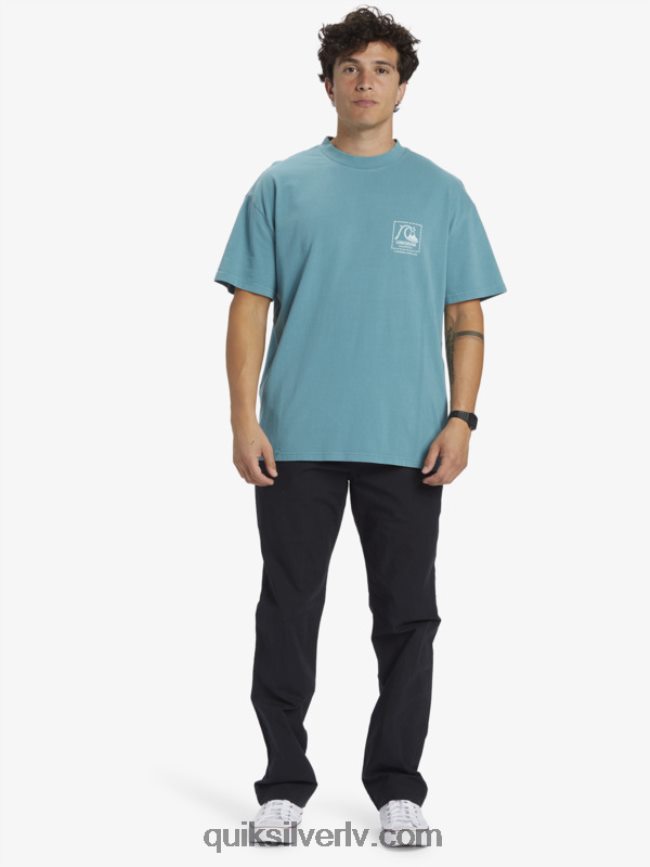vīriešiem Quiksilver Gregg kaplan tukšs audekla t-krekls Bretaņas zilā 88064R1375