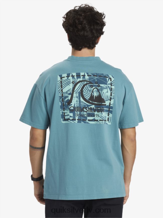 vīriešiem Quiksilver Gregg kaplan tukšs audekla t-krekls Bretaņas zilā 88064R1375