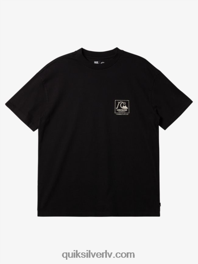 vīriešiem Quiksilver Gregg kaplan tukšs audekla t-krekls melns 88064R1374