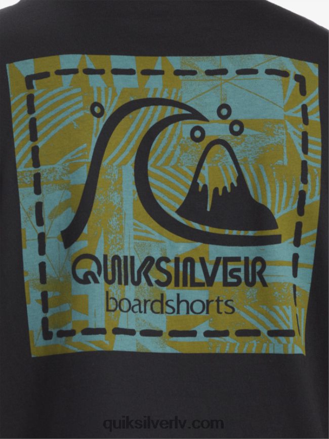 vīriešiem Quiksilver Gregg kaplan tukšs audekla t-krekls melns 88064R1374