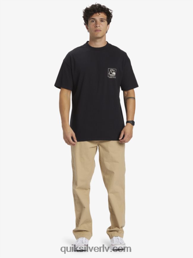 vīriešiem Quiksilver Gregg kaplan tukšs audekla t-krekls melns 88064R1374