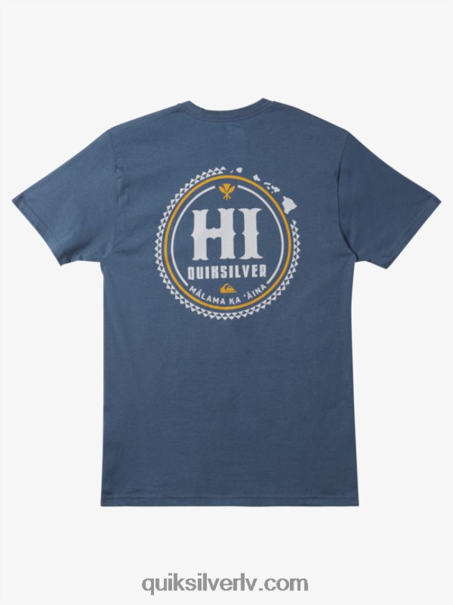 vīriešiem Quiksilver Hawaii Survivor T-krekls jūra 88064R118