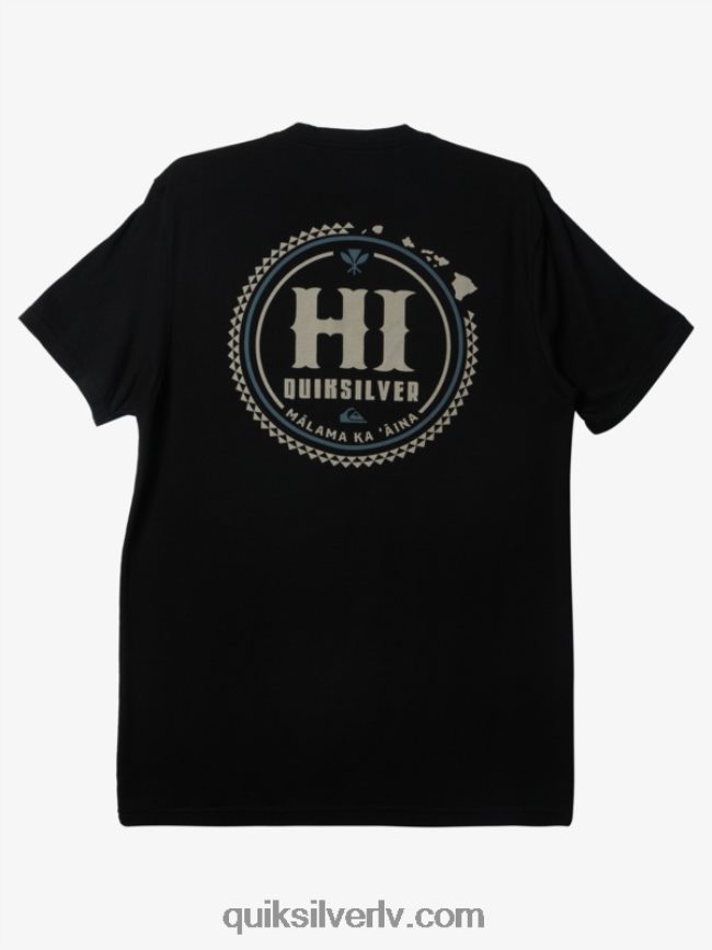 vīriešiem Quiksilver Hawaii Survivor T-krekls melns 88064R116