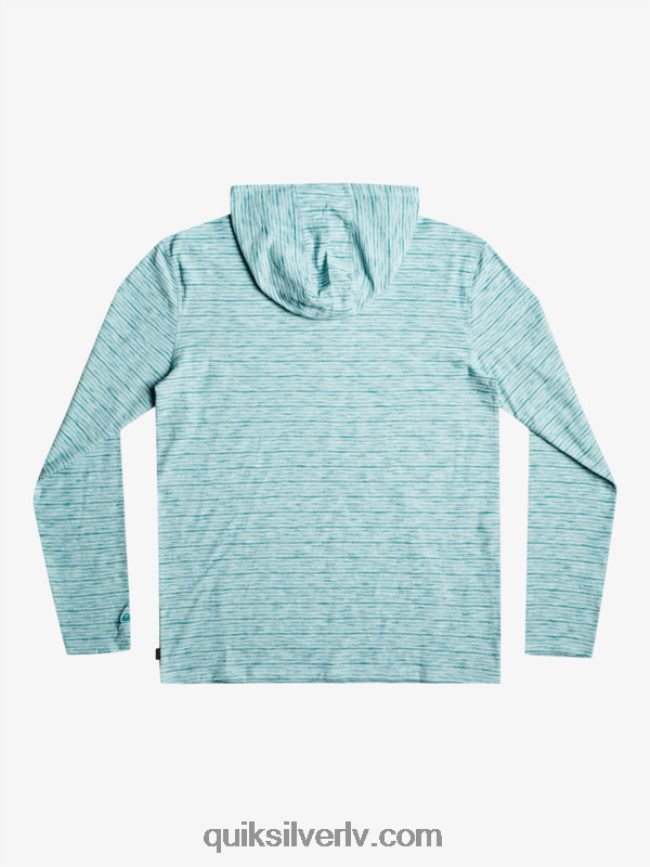 vīriešiem Quiksilver Kentin t-krekls ar kapuci ar garām piedurknēm debesu kentīns 88064R1354
