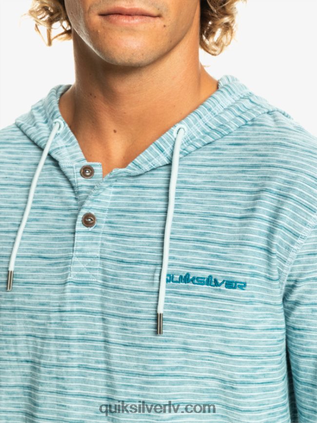 vīriešiem Quiksilver Kentin t-krekls ar kapuci ar garām piedurknēm debesu kentīns 88064R1354