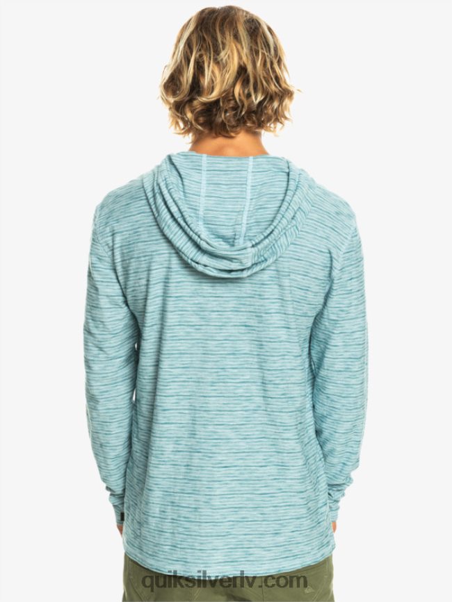 vīriešiem Quiksilver Kentin t-krekls ar kapuci ar garām piedurknēm debesu kentīns 88064R1354