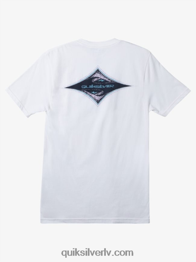 vīriešiem Quiksilver Omni dimanta t-krekls balts 88064R162