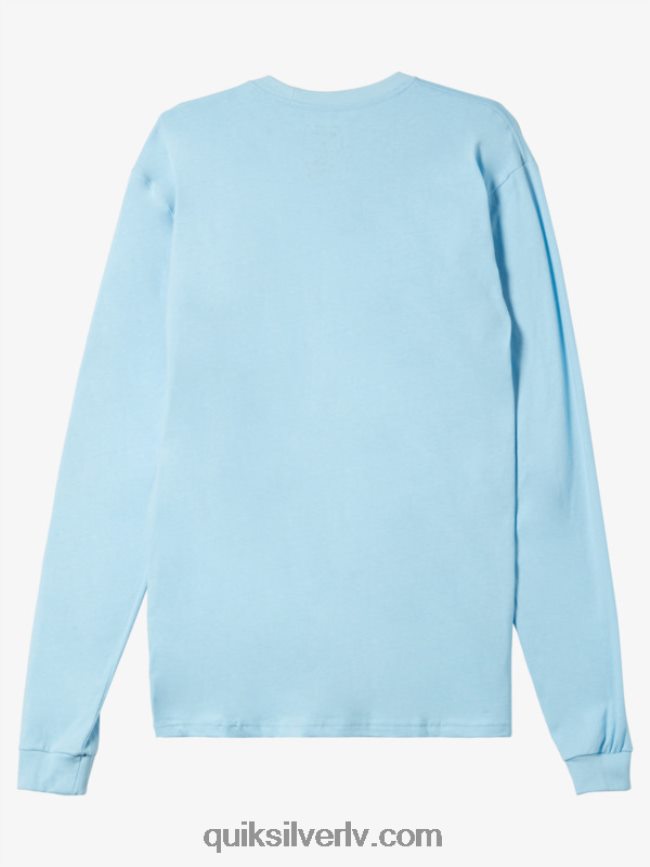 vīriešiem Quiksilver Omni logo t-krekls debesu zils 88064R300