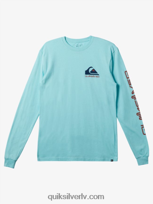 vīriešiem Quiksilver Omni logo t-krekls eņģelis zils 88064R297