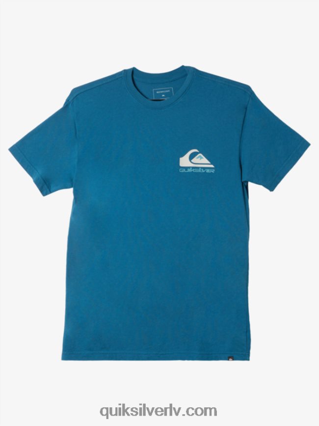vīriešiem Quiksilver Omni logo t-krekls marokas zils 88064R985