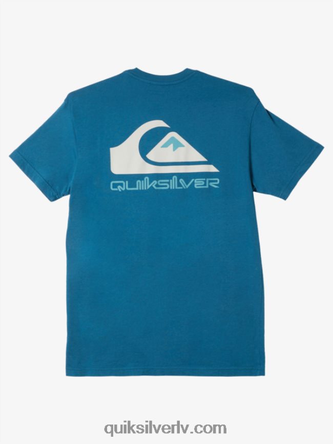 vīriešiem Quiksilver Omni logo t-krekls marokas zils 88064R985