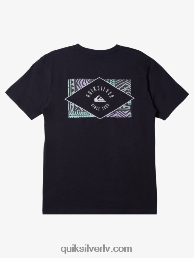 vīriešiem Quiksilver T-krekls ar apli apvilktu līniju jūras žakete 88064R1120