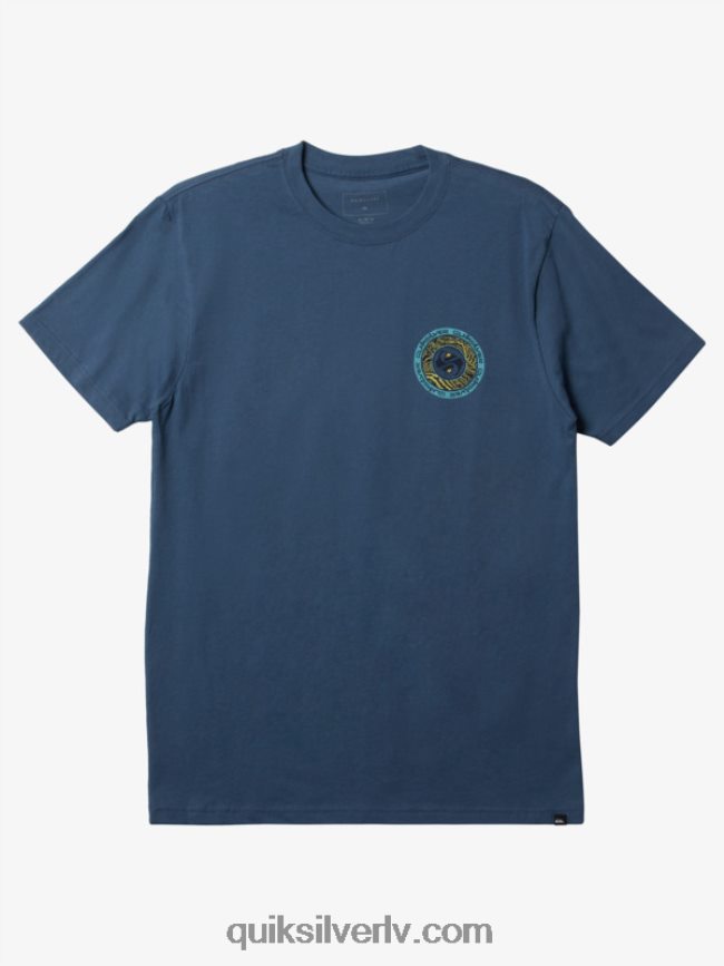 vīriešiem Quiksilver apļi beigu t-krekls jūra 88064R307