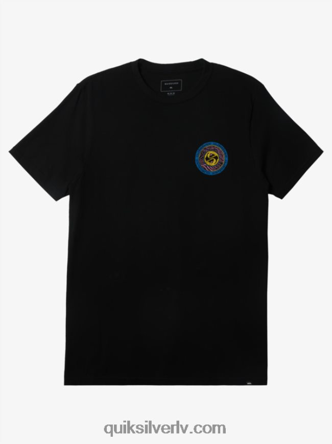 vīriešiem Quiksilver apļi beigu t-krekls melns 88064R308