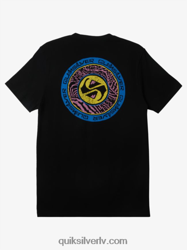 vīriešiem Quiksilver apļi beigu t-krekls melns 88064R308