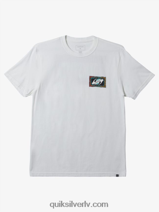 vīriešiem Quiksilver atbalsojās beat t-krekls balts 88064R719