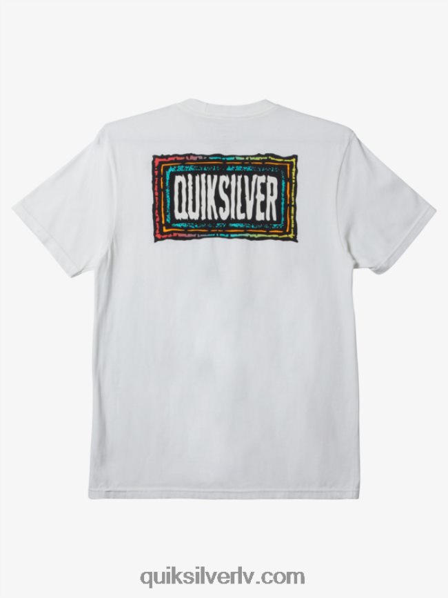 vīriešiem Quiksilver atbalsojās beat t-krekls balts 88064R719