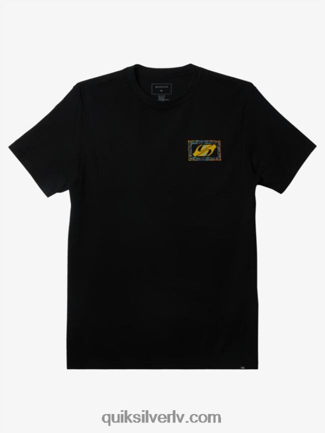 vīriešiem Quiksilver atbalsojās beat t-krekls melns 88064R720