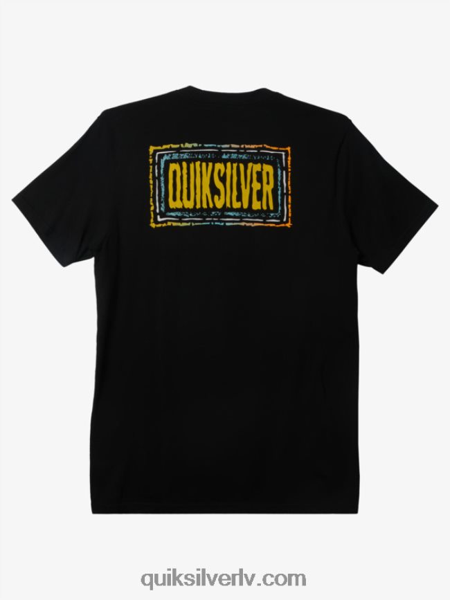 vīriešiem Quiksilver atbalsojās beat t-krekls melns 88064R720