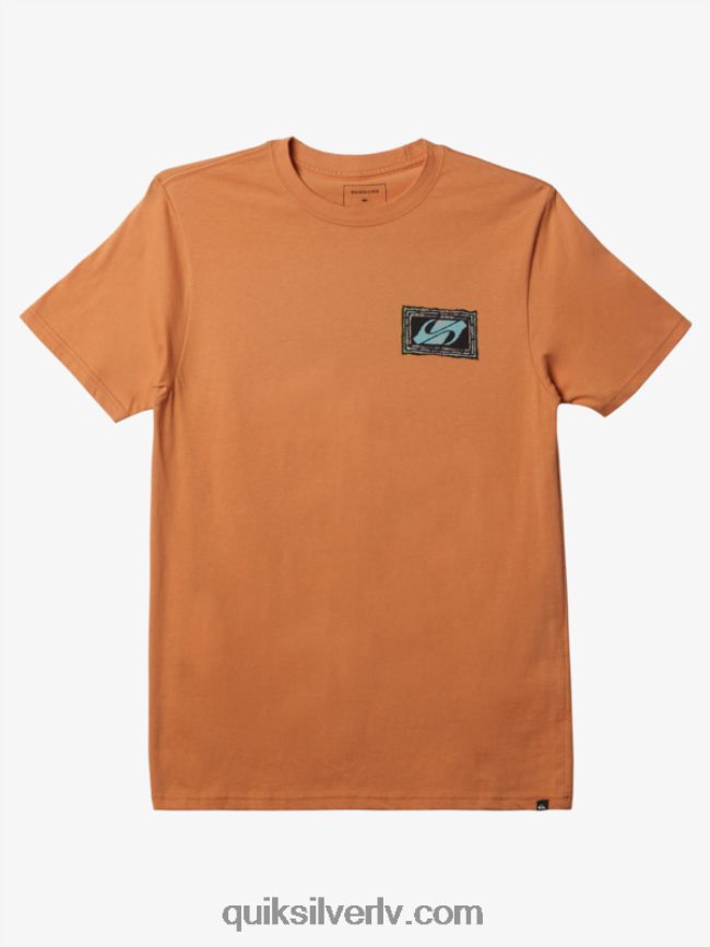 vīriešiem Quiksilver atbalsojās beat t-krekls vara iedegums 88064R718