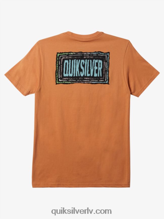 vīriešiem Quiksilver atbalsojās beat t-krekls vara iedegums 88064R718
