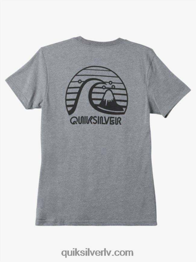 vīriešiem Quiksilver bold move mod T-krekls vidēji pelēki virši 88064R1138