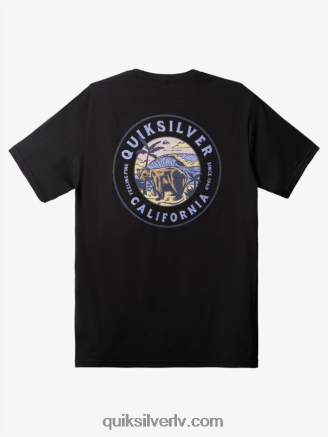 vīriešiem Quiksilver ca stand alone t-krekls melns 88064R1515